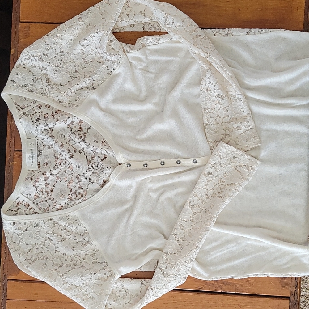 Off white Abercrombie dress shirt
